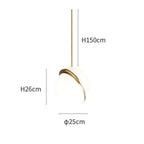 Lampada a sospensione Crescent