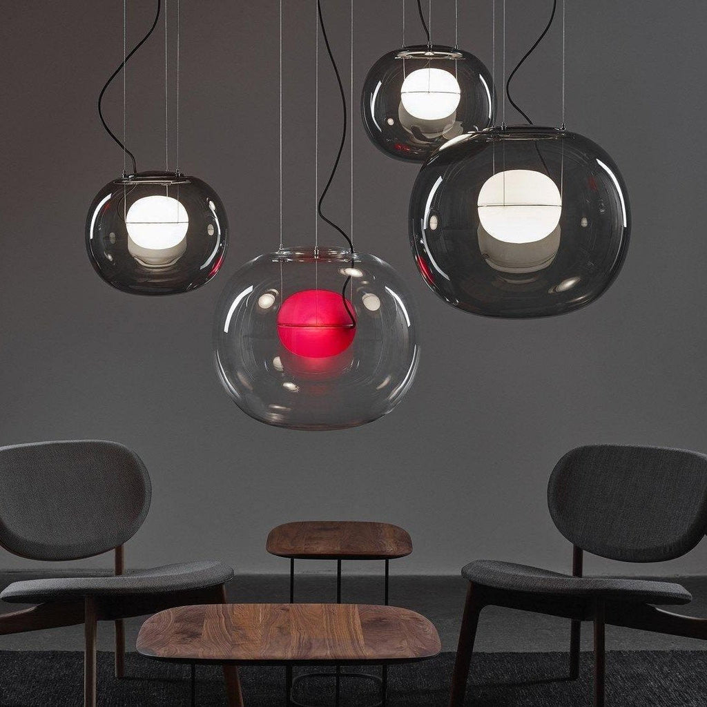 Leitvia Lampada a sospensione – Vetro – Trasparente – Ø30 cm – Moderna