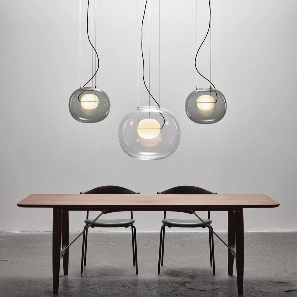 Leitvia Lampada a sospensione – Vetro – Trasparente – Ø30 cm – Moderna