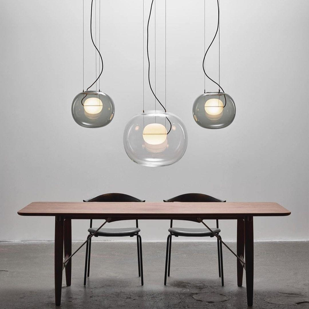 Leitvia Lampada a sospensione – Vetro – Trasparente – Ø30 cm – Moderna