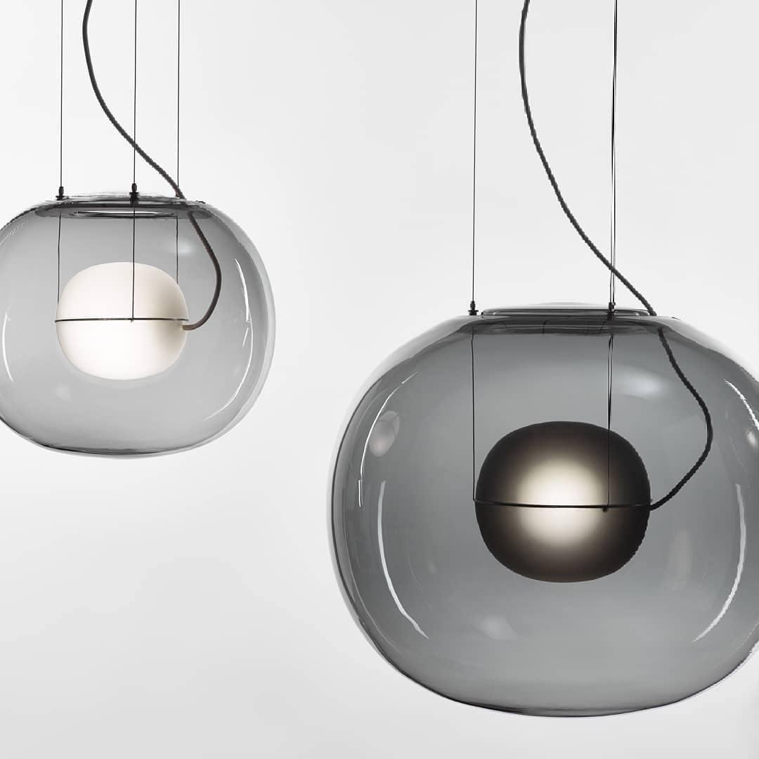Leitvia Lampada a sospensione – Vetro – Trasparente – Ø30 cm – Moderna