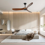 Ventilatore da Soffitto Leno Moderno in Legno di Noce con Telecomando