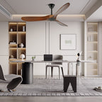 Ventilatore da Soffitto Leno Moderno in Legno di Noce con Telecomando