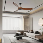 Ventilatore da Soffitto Leno Moderno in Legno di Noce con Telecomando