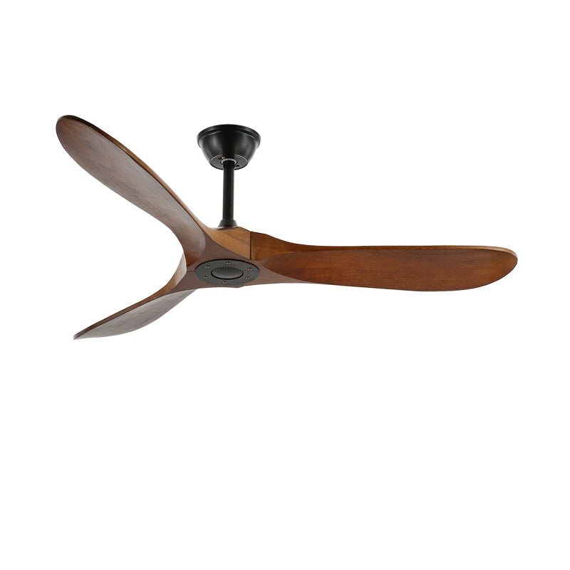 Ventilatore da Soffitto Leno Moderno in Legno di Noce con Telecomando