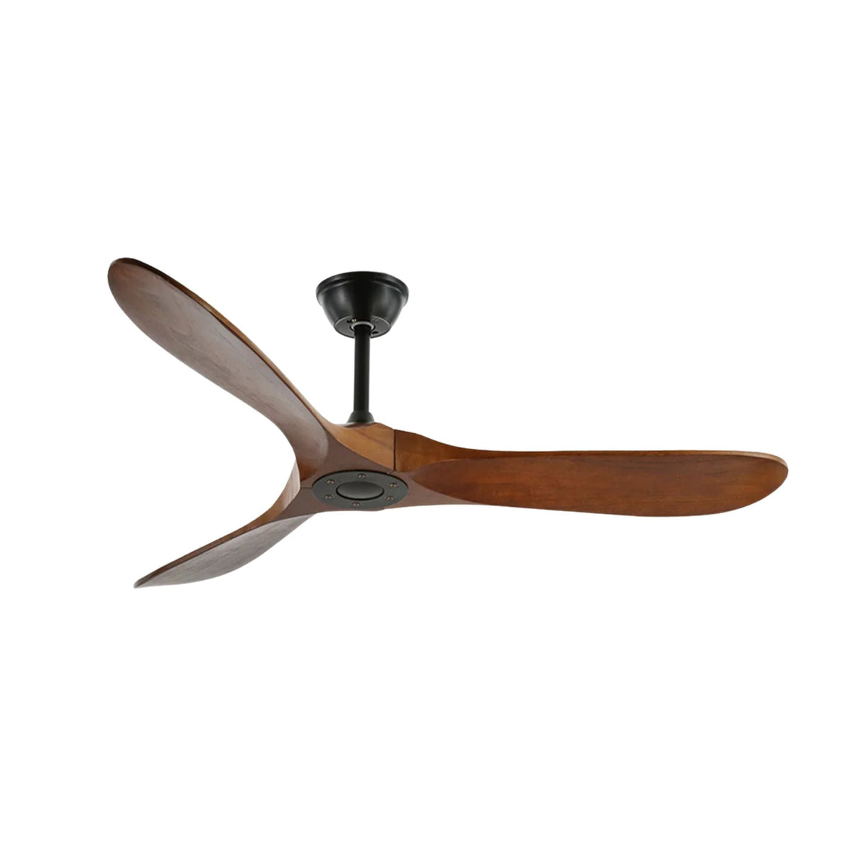 Ventilatore da Soffitto Leno Moderno in Legno di Noce con Telecomando