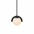 Lampadario Lineare Uveta Rosso&Argento