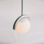 Lampadario Lineare Uveta Rosso&Argento