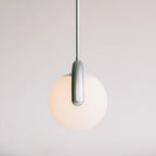 Lampadario Lineare Uveta Rosso&Argento