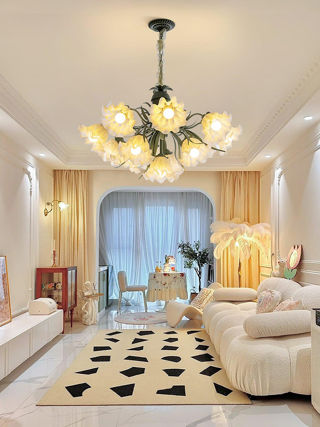 Lampadario Fiore di Mughetto