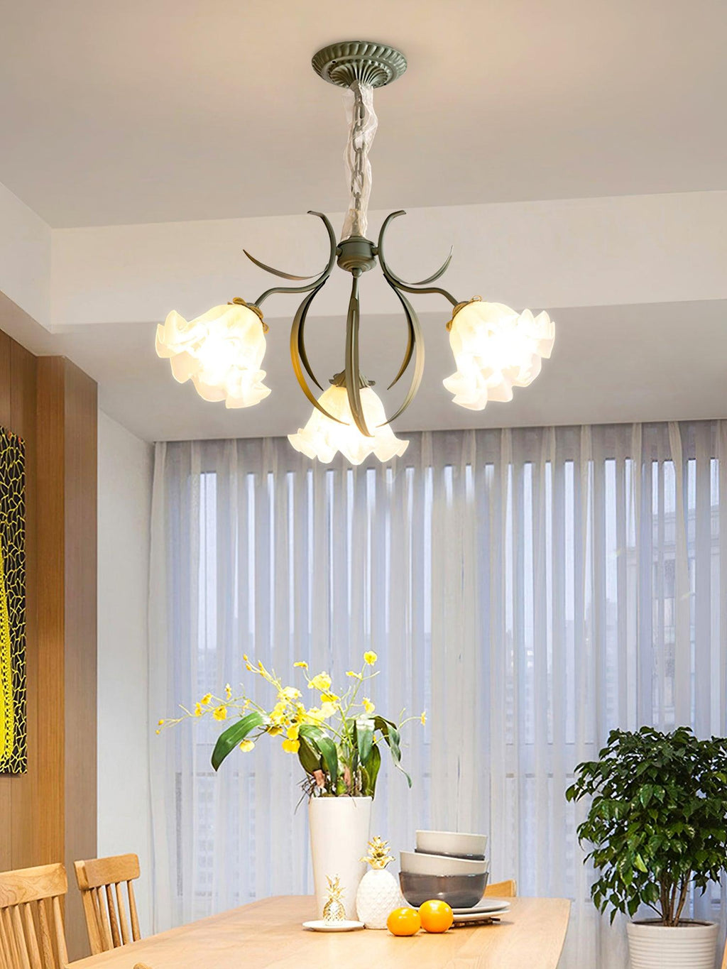 Lampadario Fiore di Mughetto