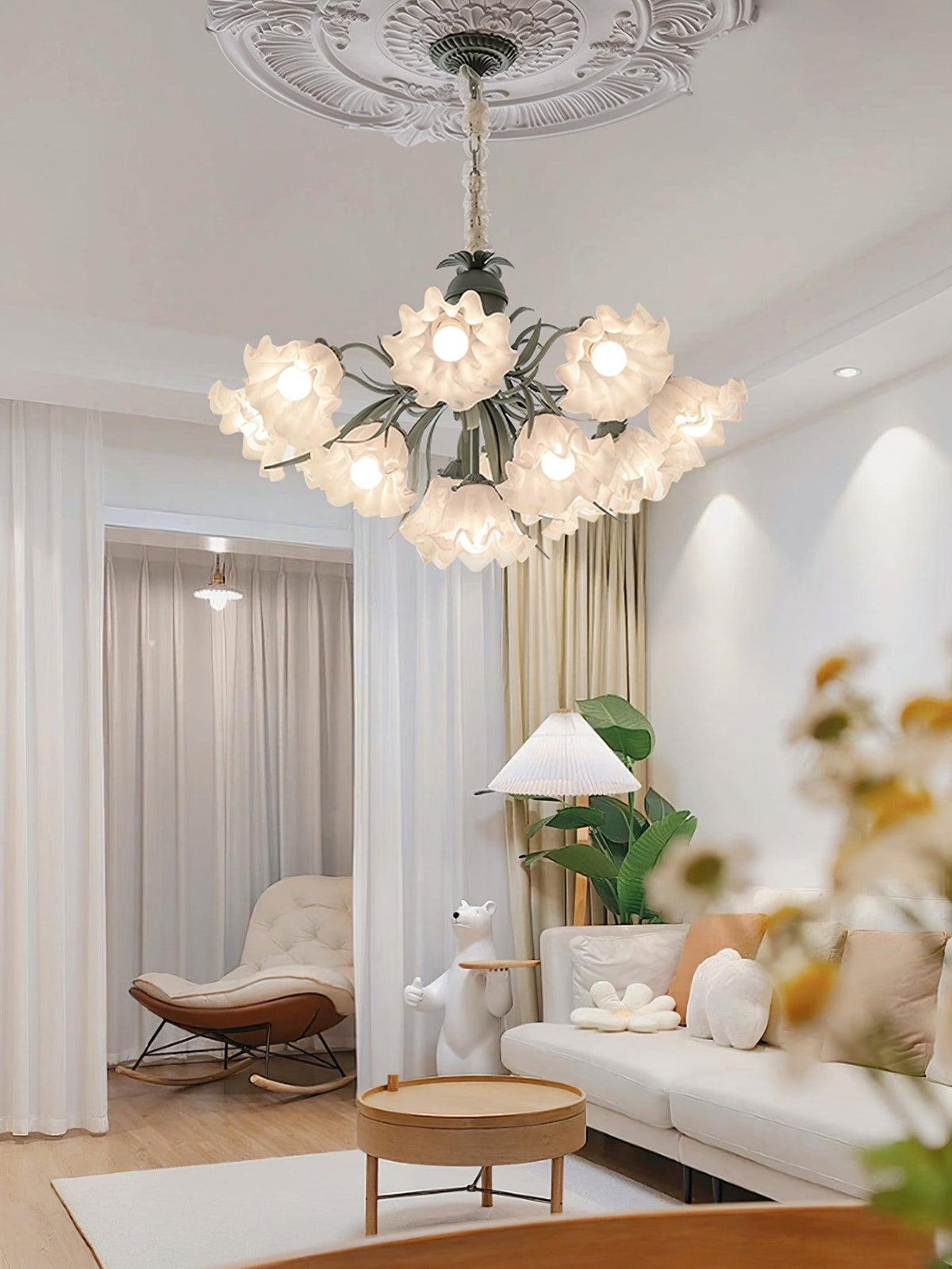 Lampadario Fiore di Mughetto