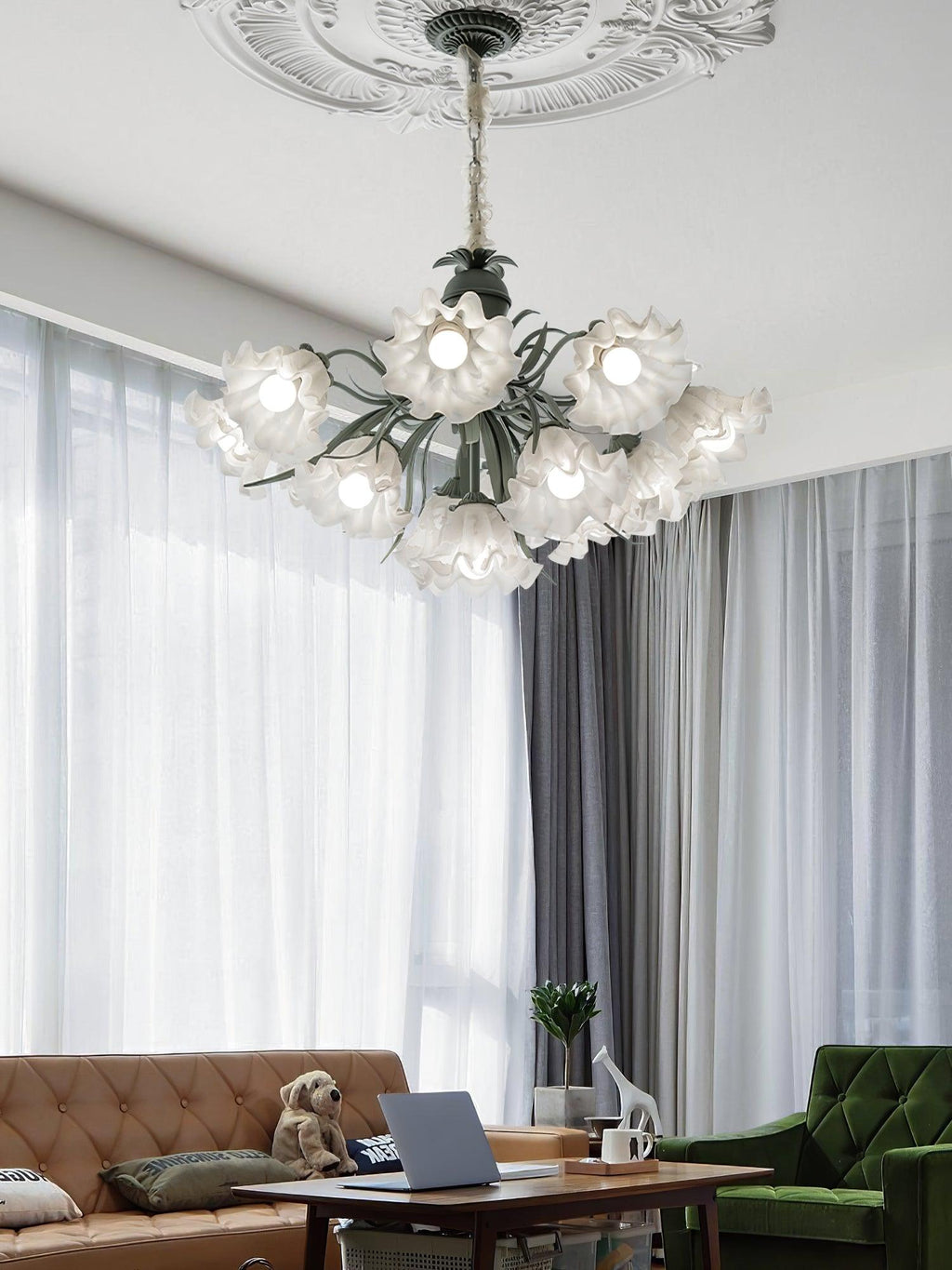 Lampadario Fiore di Mughetto