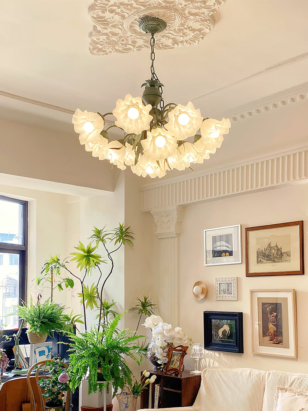 Lampadario Fiore di Mughetto