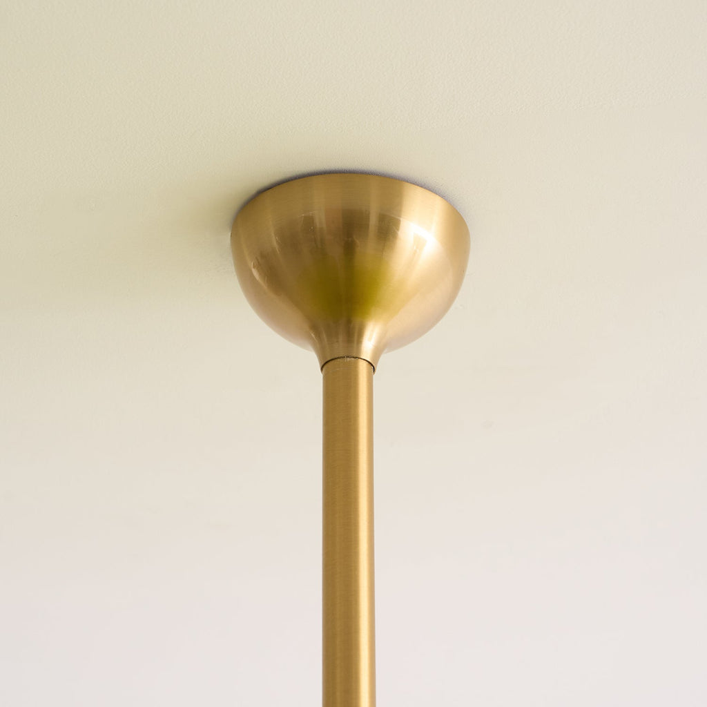 Lampadario in Vetro a Strati Foglia di Loto