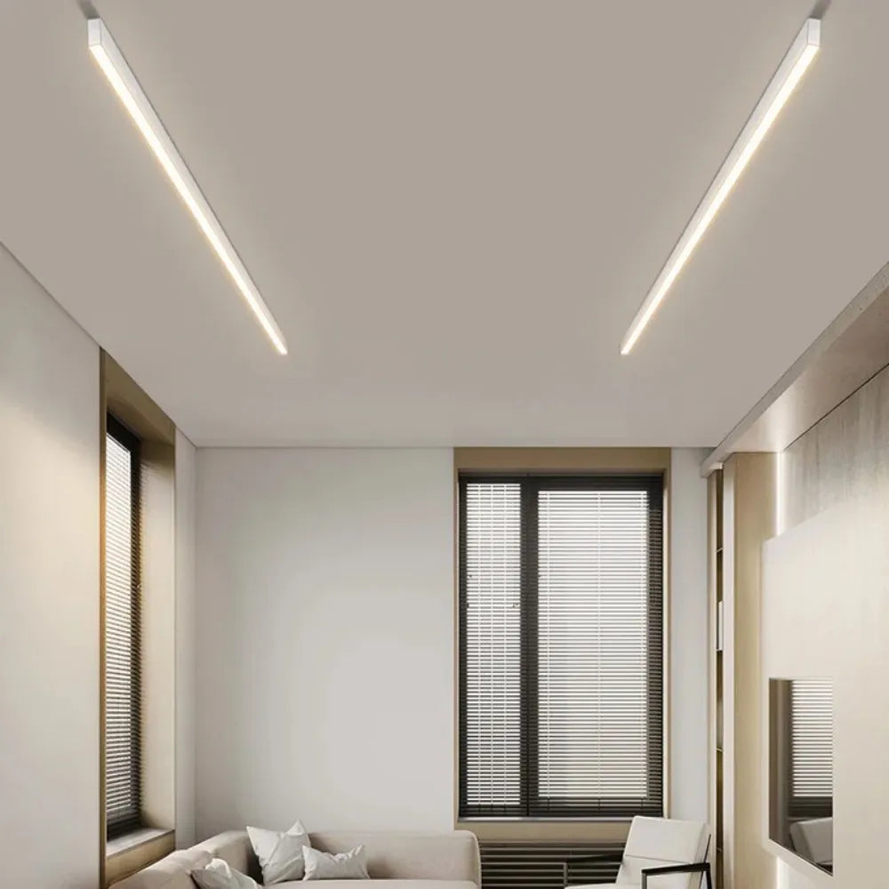 Lampada a sospensione/da incasso LED Lineare - Tri-Colore Regolabile