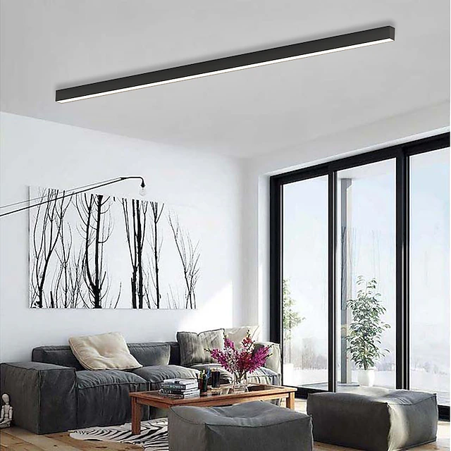 Lampada a sospensione/da incasso LED Lineare - Tri-Colore Regolabile
