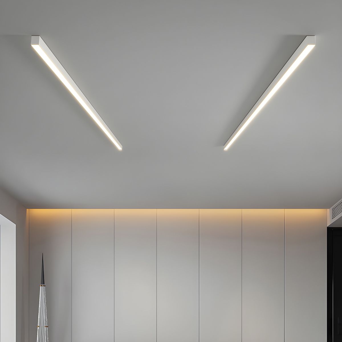 Lampada a sospensione/da incasso LED Lineare - Tri-Colore Regolabile