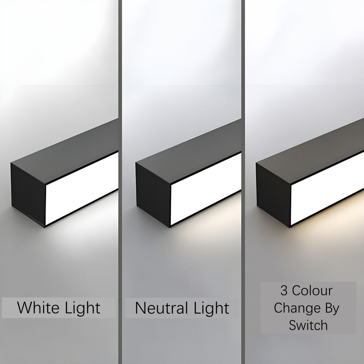 Lampada a sospensione/da incasso LED Lineare - Tri-Colore Regolabile