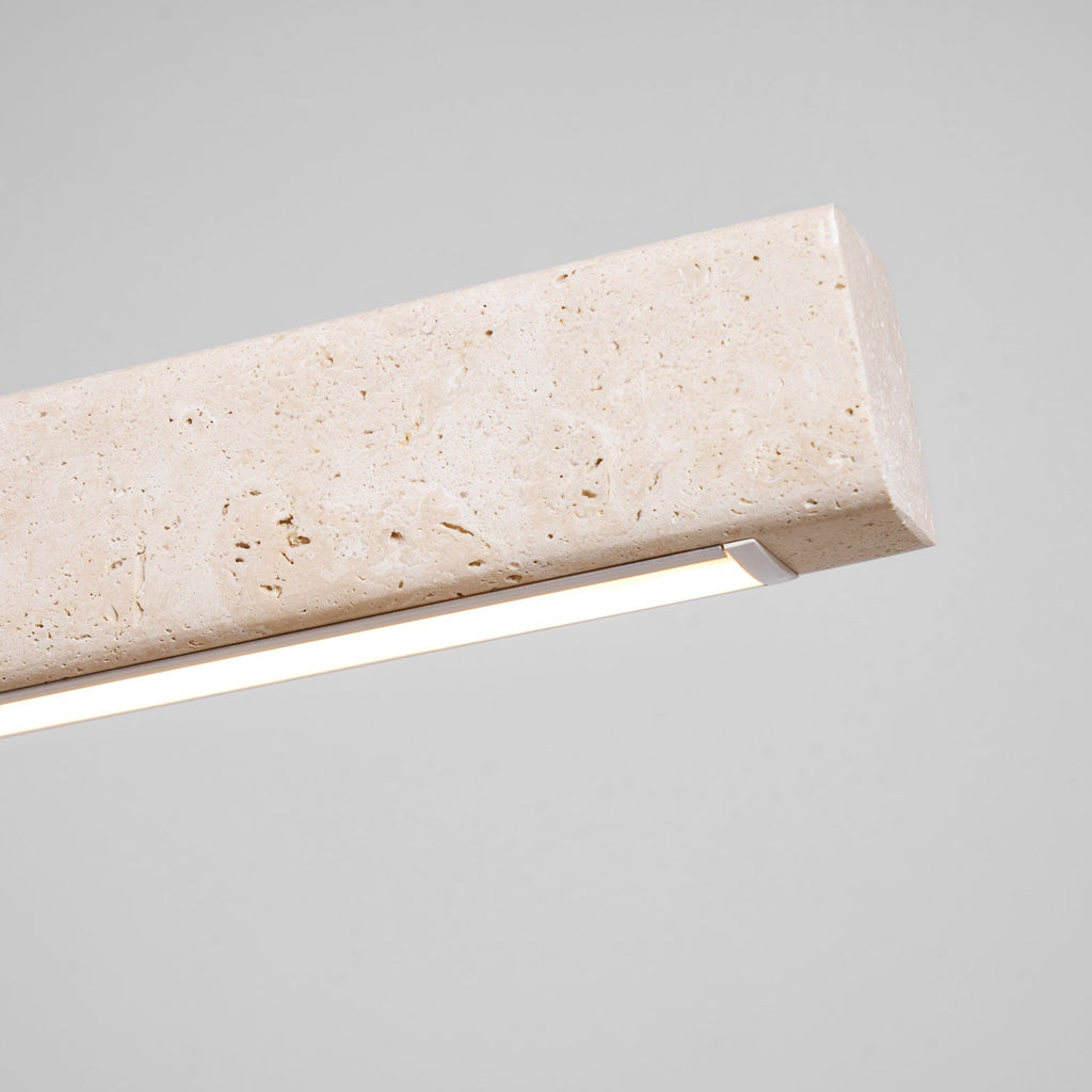 Lampada a Sospensione in Travertino Lineare