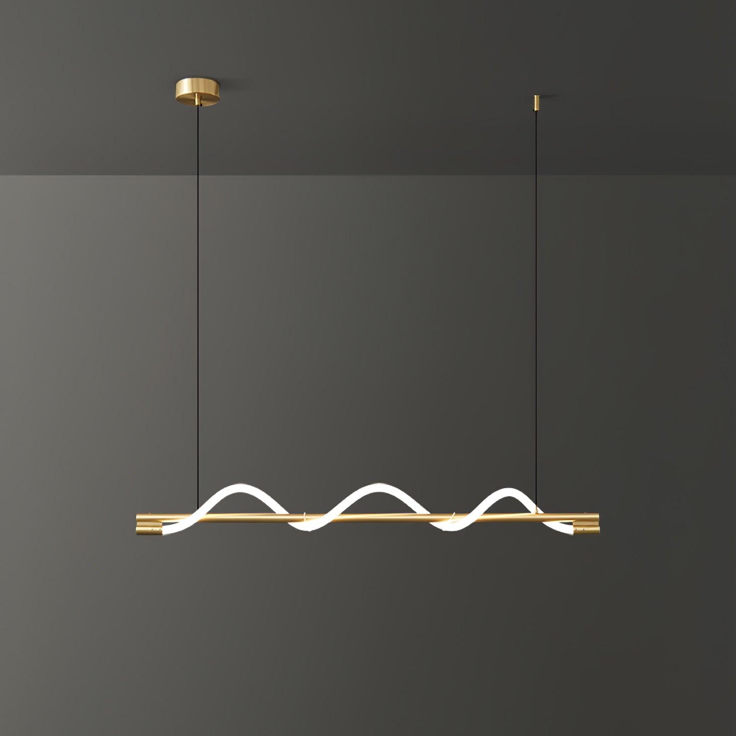 Pulse Minimalista Ottone Lampada a Sospensione