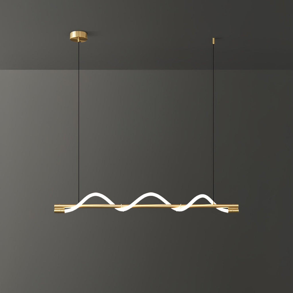 Pulse Minimalista Ottone Lampada a Sospensione