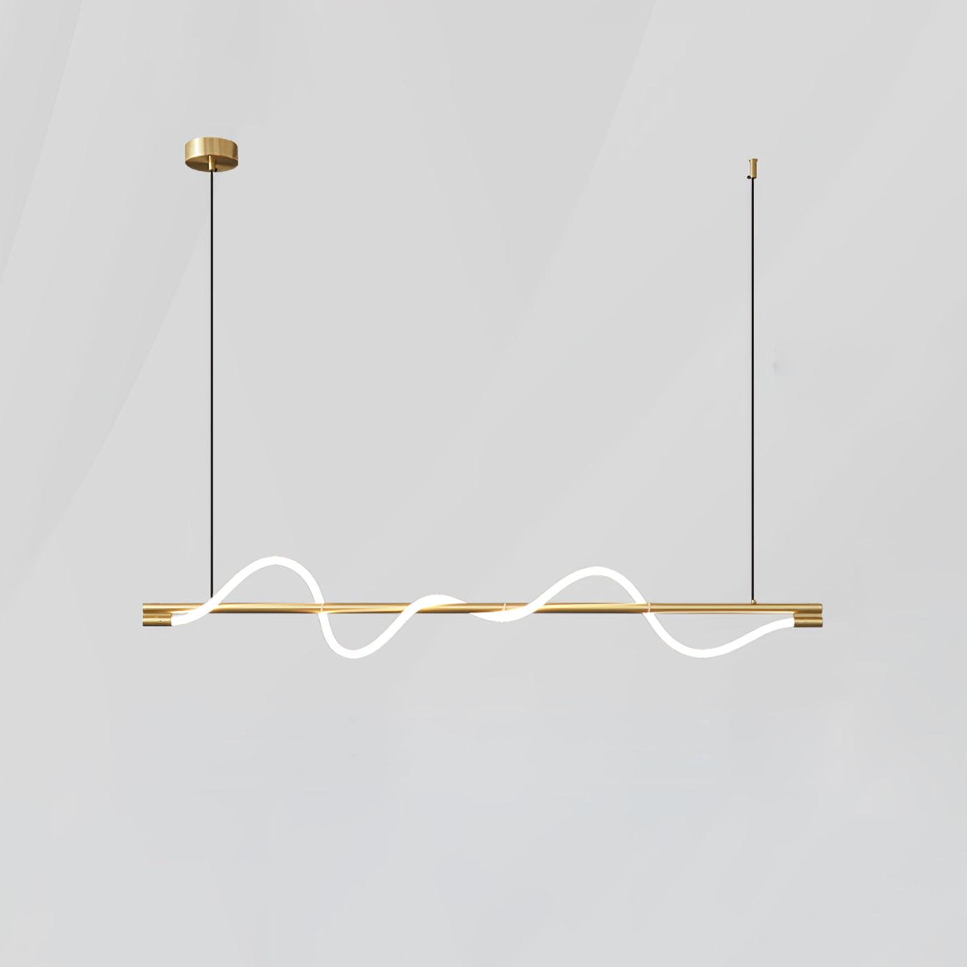 Pulse Minimalista Ottone Lampada a Sospensione