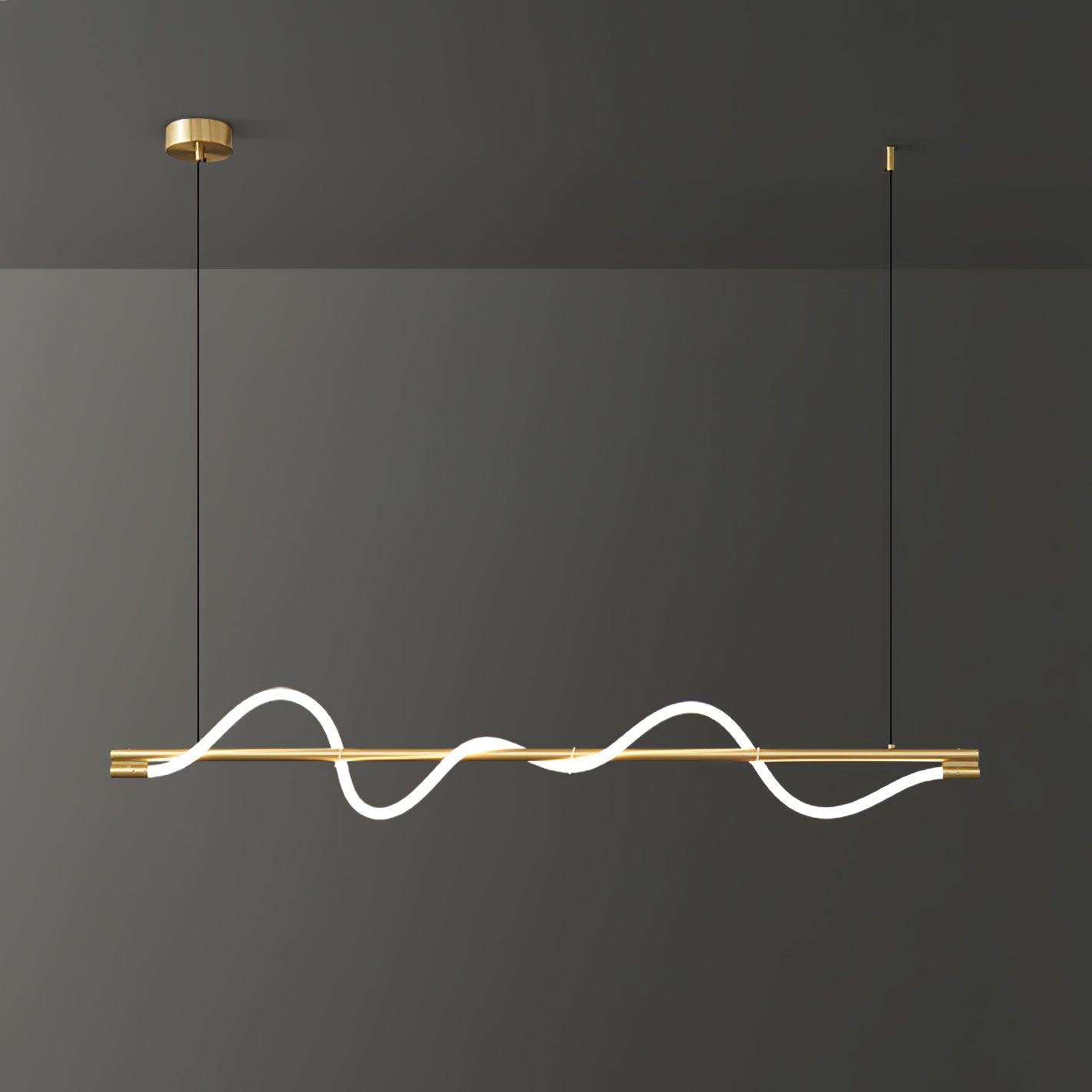 Pulse Minimalista Ottone Lampada a Sospensione