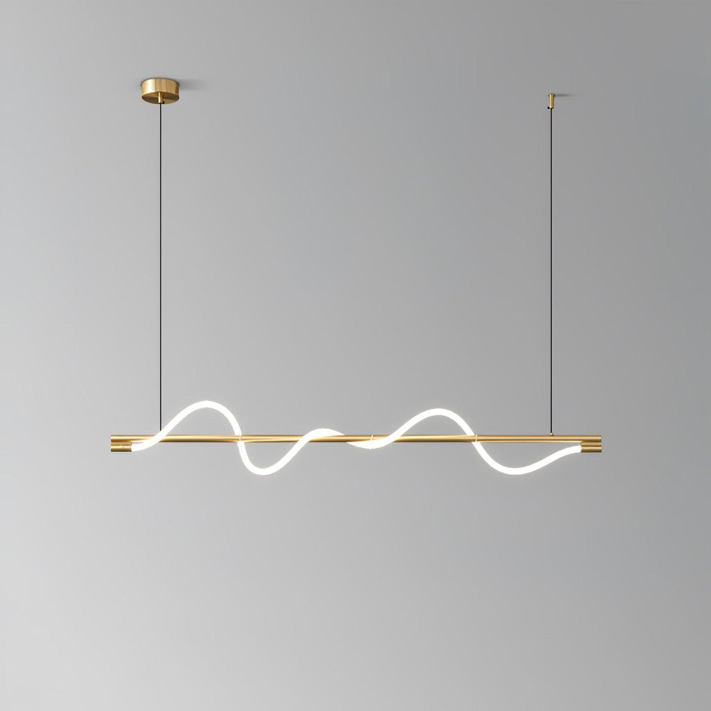 Pulse Minimalista Ottone Lampada a Sospensione