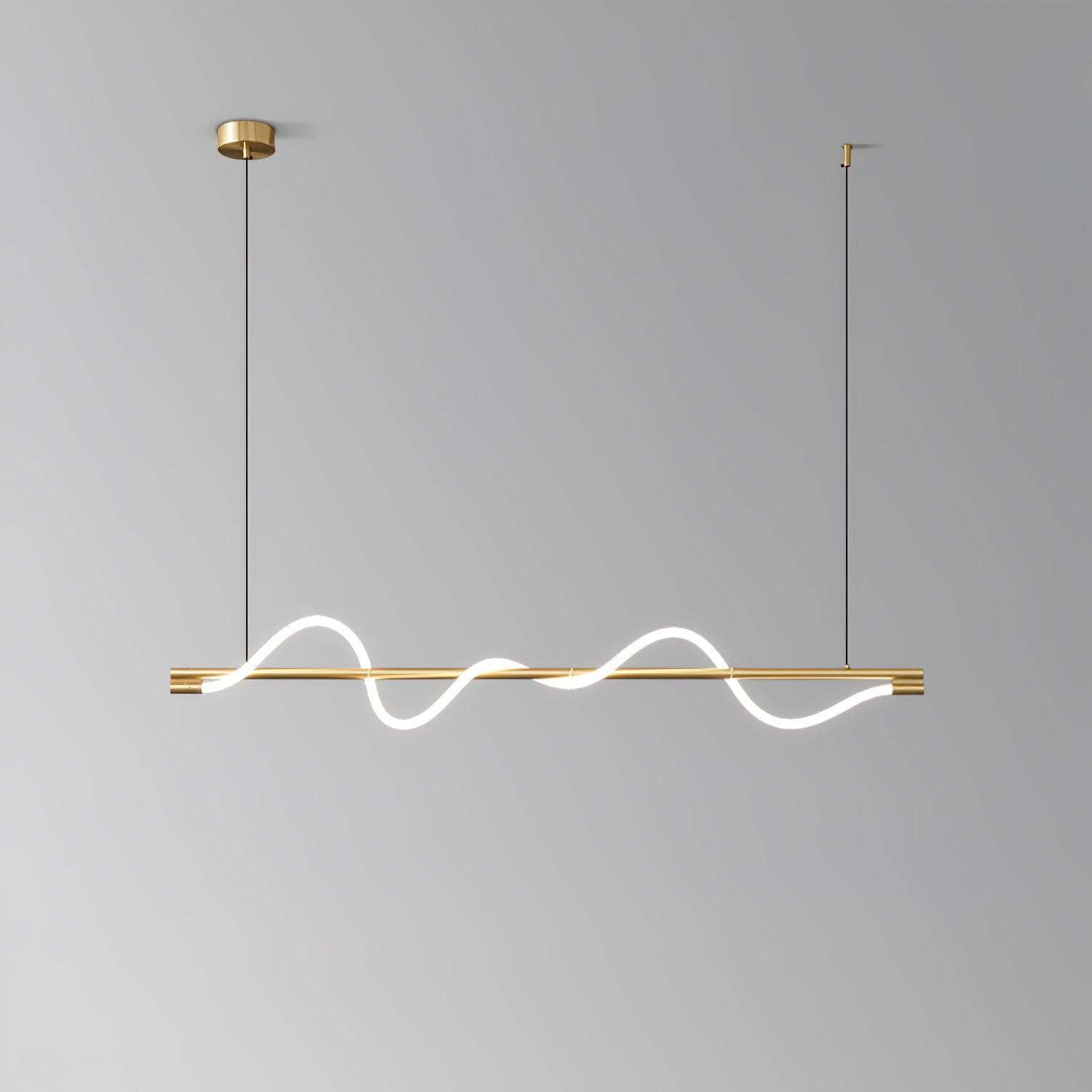 Pulse Minimalista Ottone Lampada a Sospensione