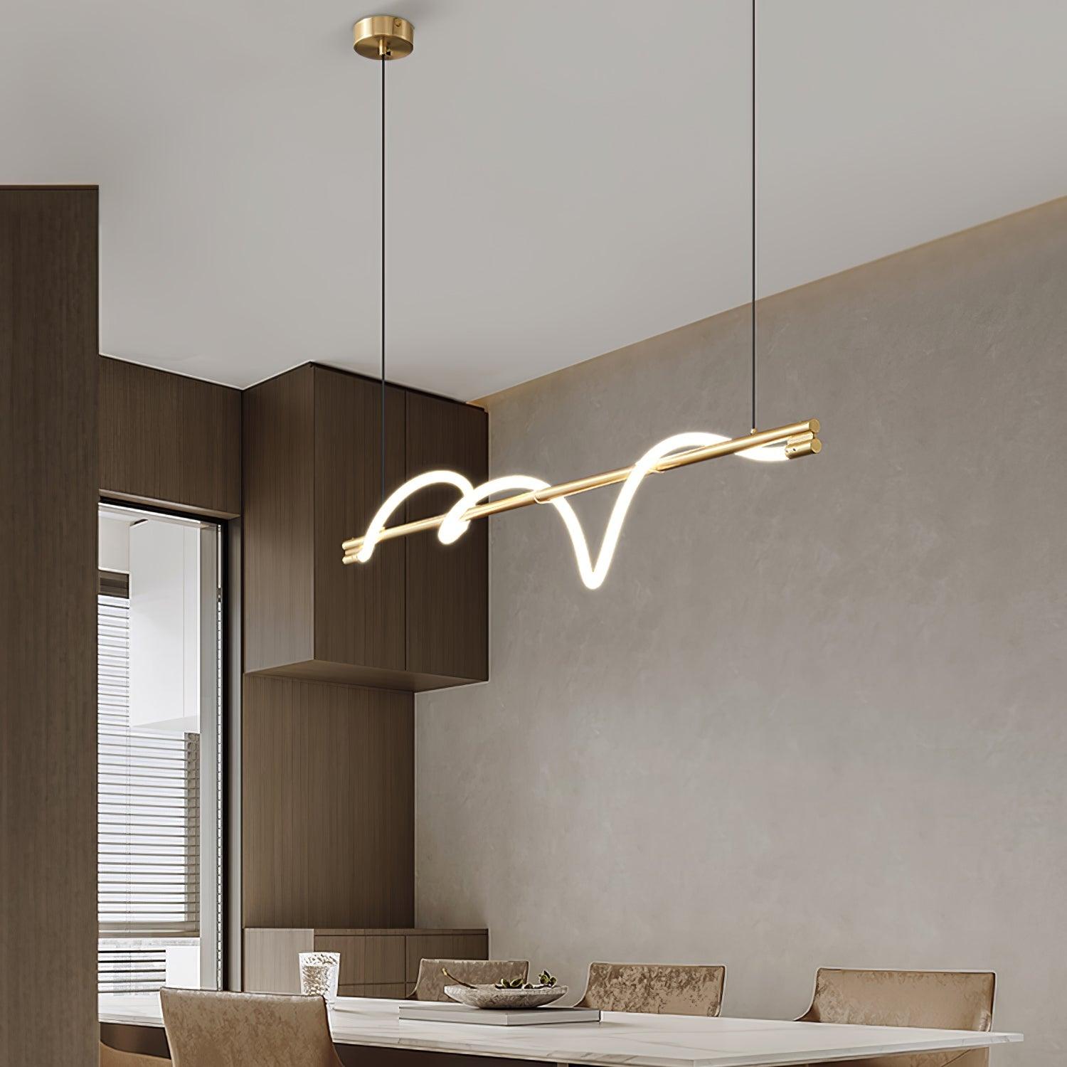Pulse Minimalista Ottone Lampada a Sospensione