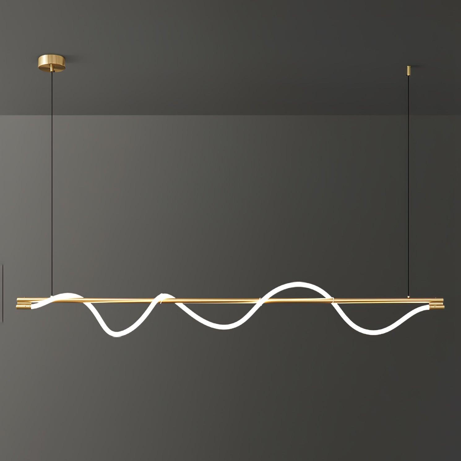 Pulse Minimalista Ottone Lampada a Sospensione