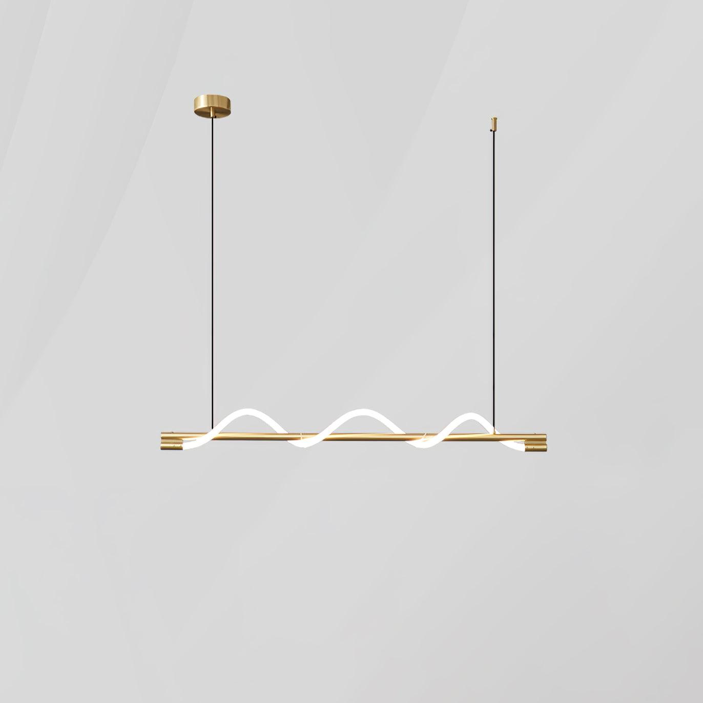 Pulse Minimalista Ottone Lampada a Sospensione
