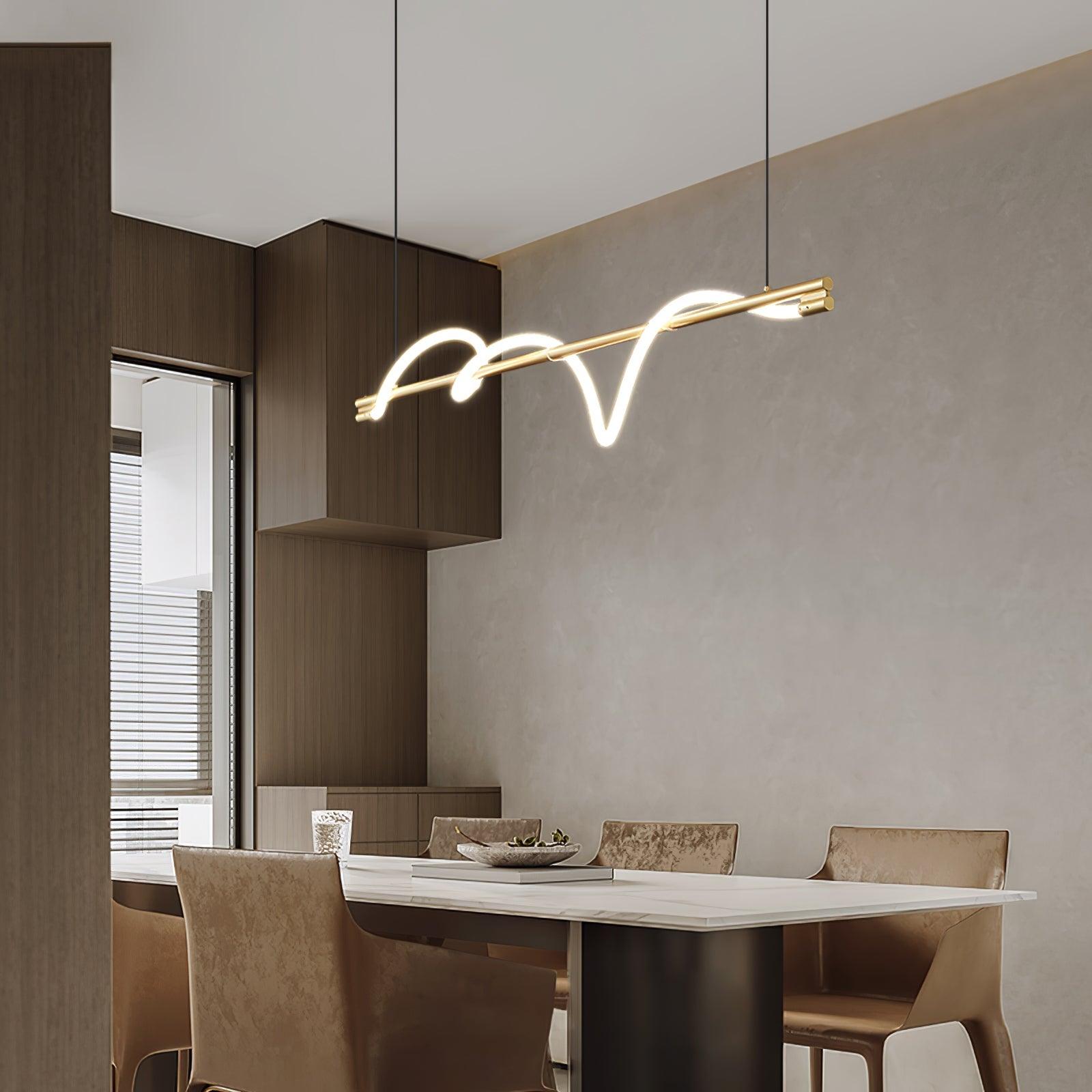 Pulse Minimalista Ottone Lampada a Sospensione