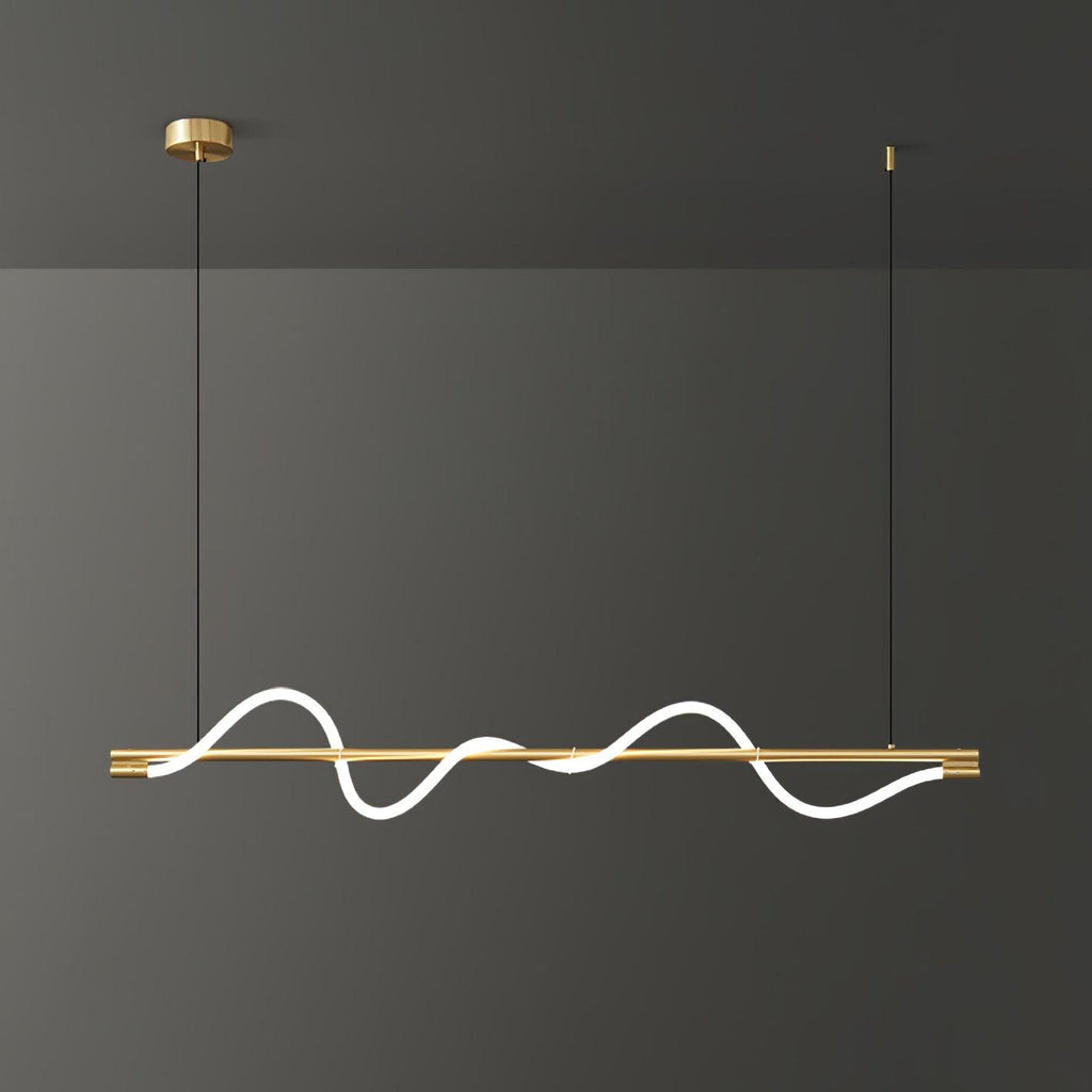 Pulse Minimalista Ottone Lampada a Sospensione
