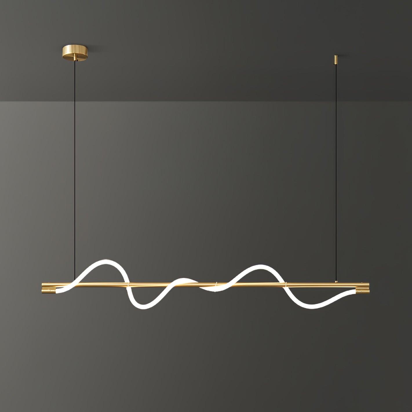 Pulse Minimalista Ottone Lampada a Sospensione