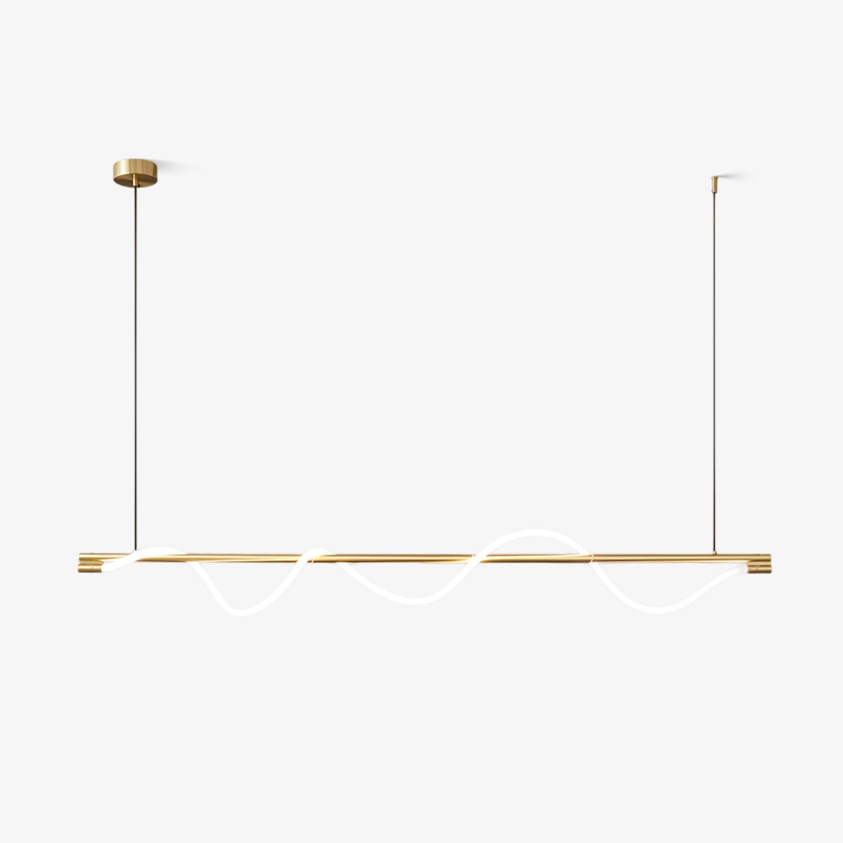 Pulse Minimalista Ottone Lampada a Sospensione