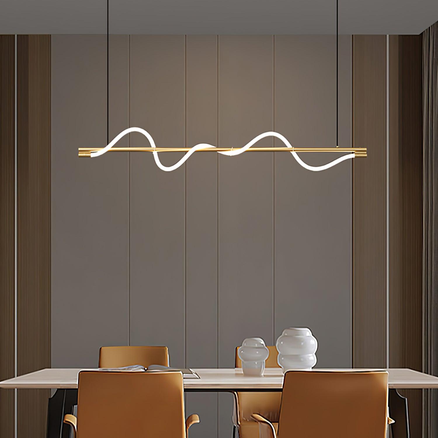 Pulse Minimalista Ottone Lampada a Sospensione