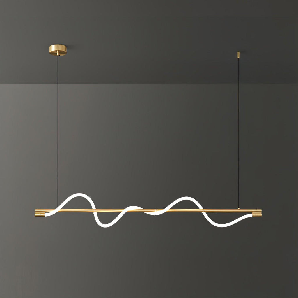 Pulse Minimalista Ottone Lampada a Sospensione