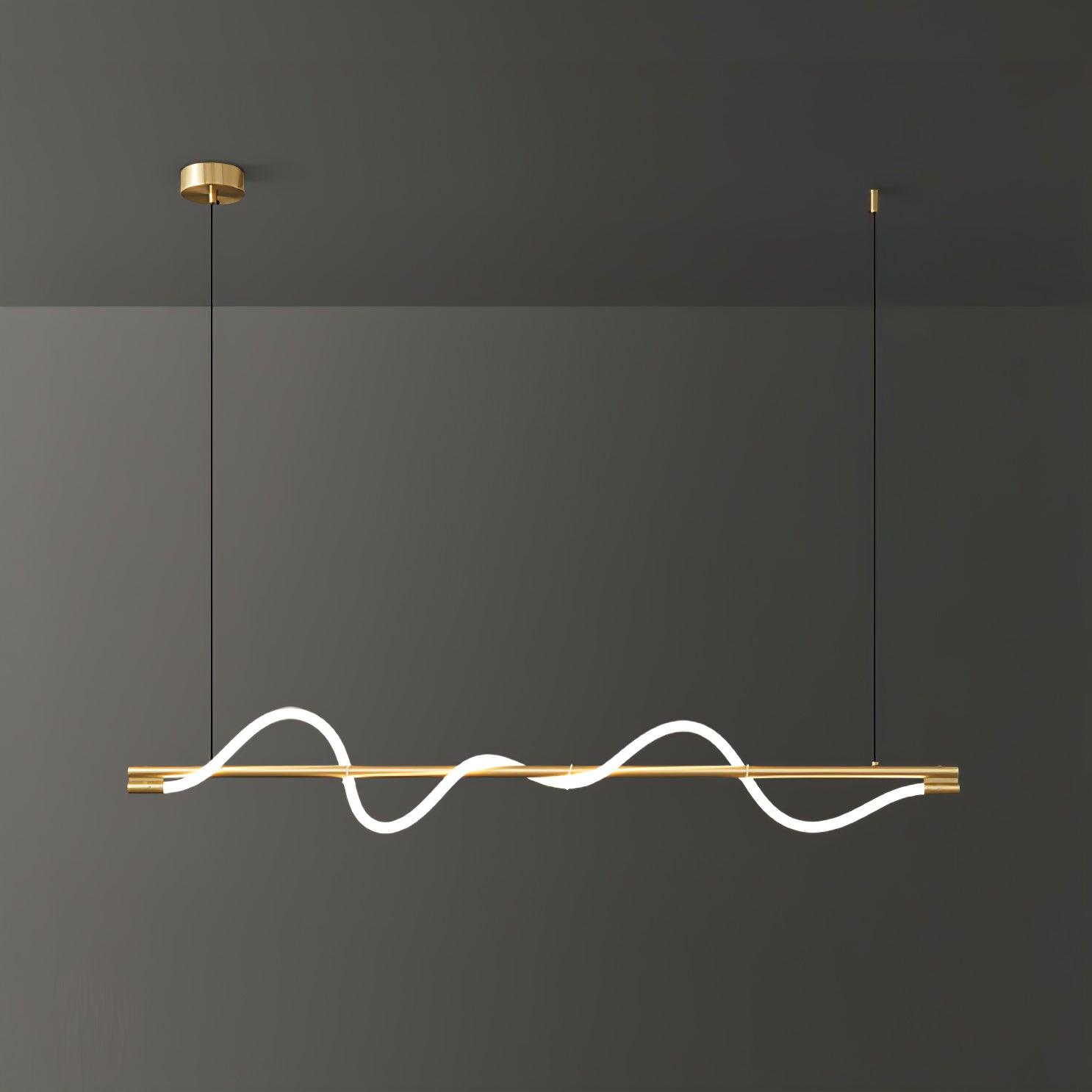 Pulse Minimalista Ottone Lampada a Sospensione