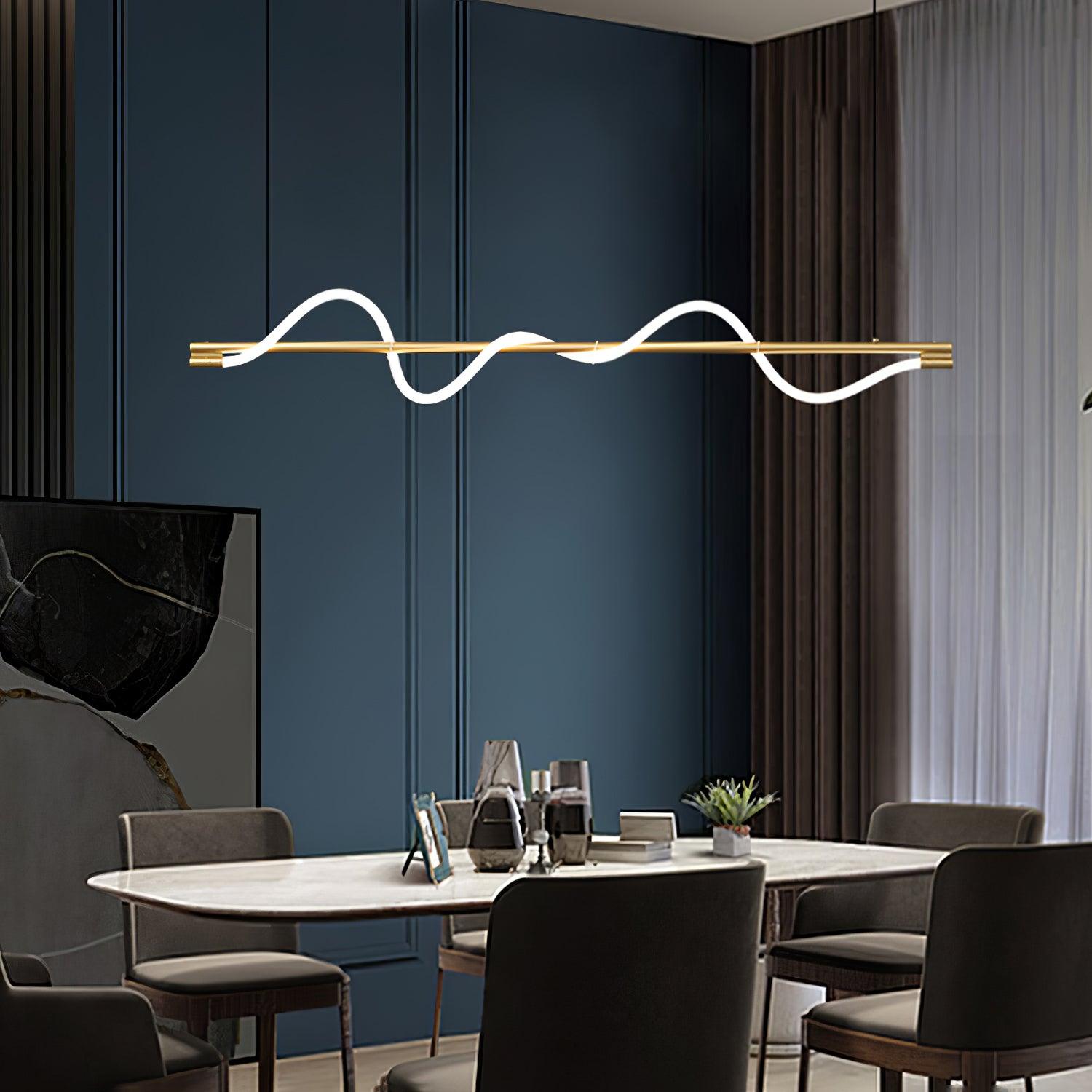 Pulse Minimalista Ottone Lampada a Sospensione
