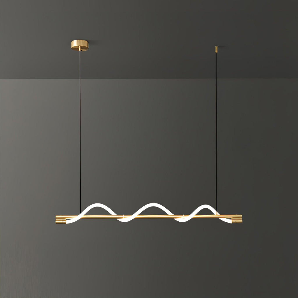 Pulse Minimalista Ottone Lampada a Sospensione