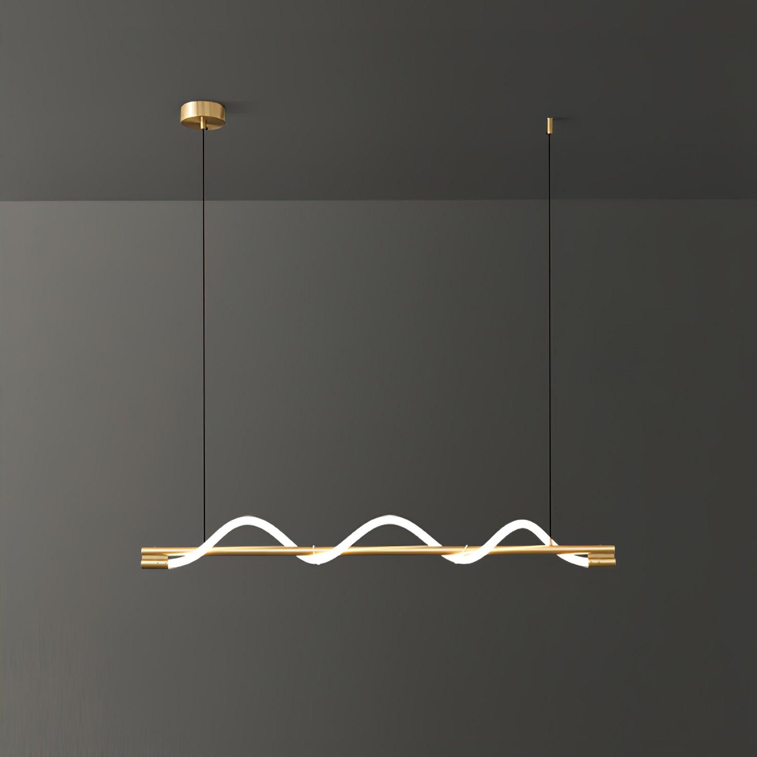 Pulse Minimalista Ottone Lampada a Sospensione