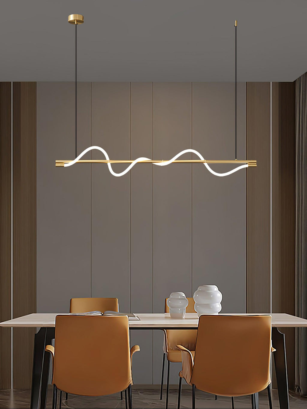 Pulse Minimalista Ottone Lampada a Sospensione