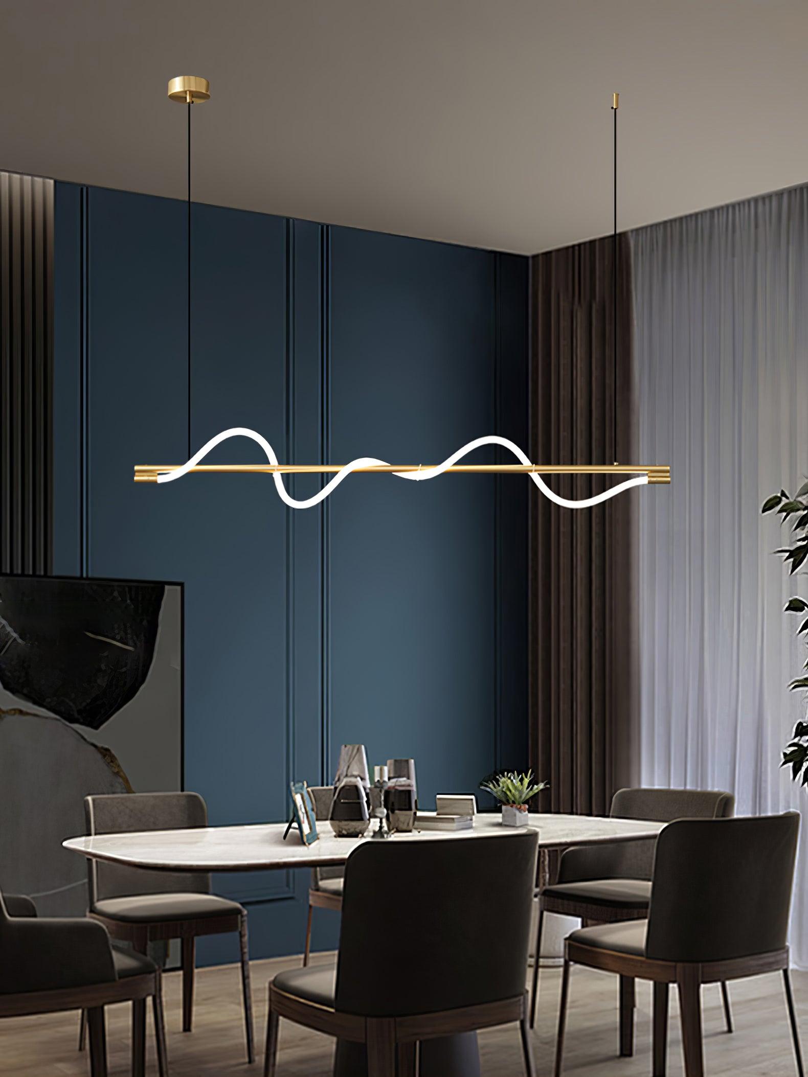 Pulse Minimalista Ottone Lampada a Sospensione