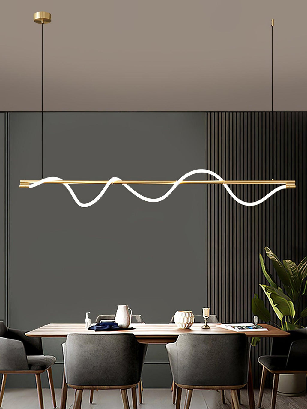 Pulse Minimalista Ottone Lampada a Sospensione
