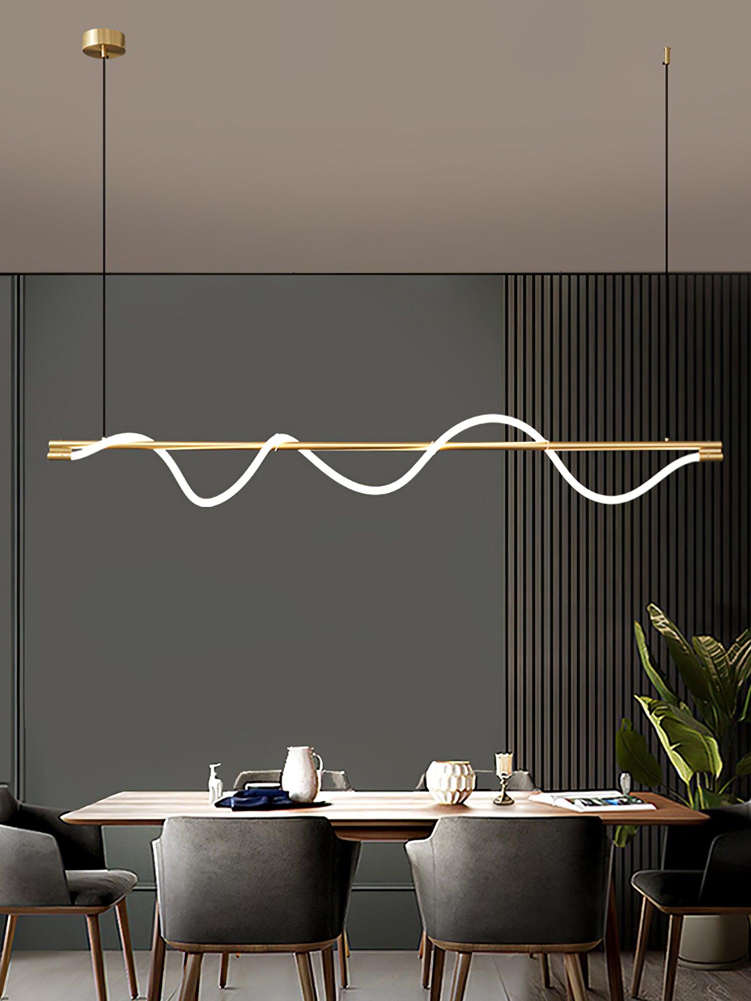 Pulse Minimalista Ottone Lampada a Sospensione