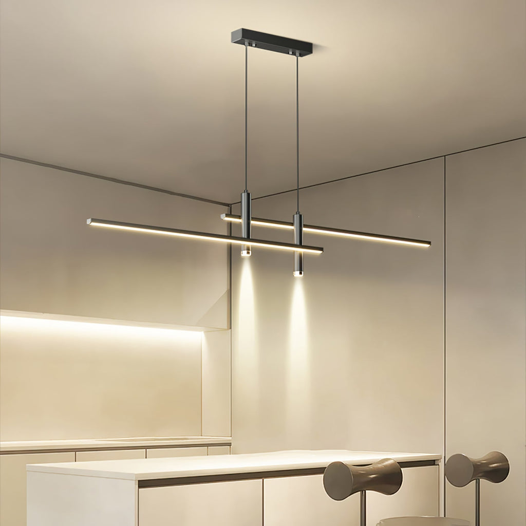 Lampada a Sospensione Lineare Moderna Arisha per Sala da Pranzo