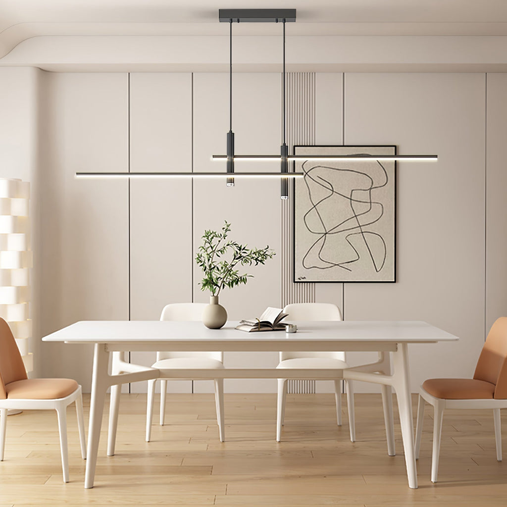 Lampada a Sospensione Lineare Moderna Arisha per Sala da Pranzo