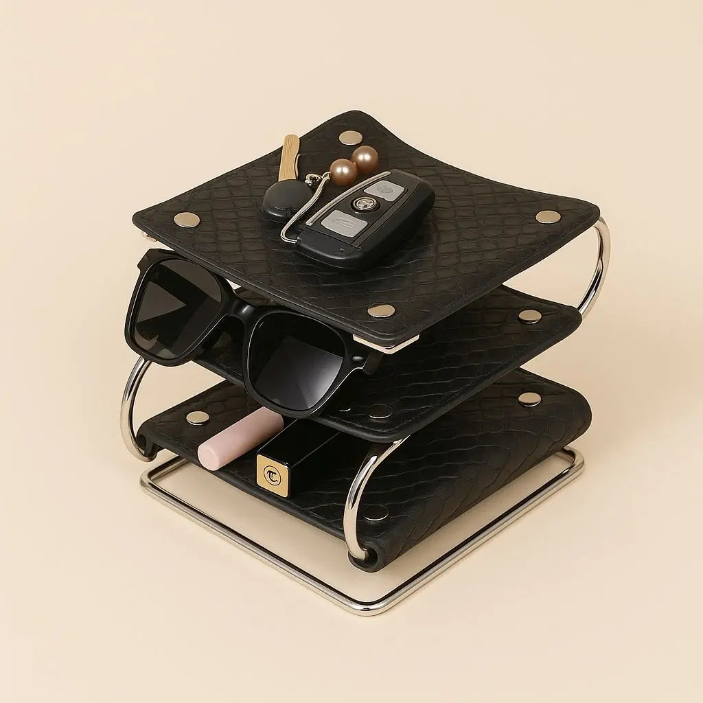 Organizzatore in Pelle Multi-Tier Liora
